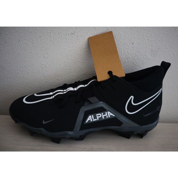 Nike CV0584-010 Men Sz 10W Black/White Alpha Menace 3 Shark Football Cleats - Picture 7 of 9
